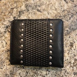 Black leather Silpada wallet